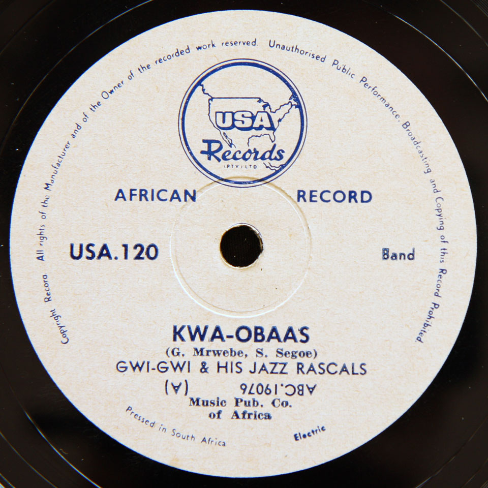 Gwi-Gwi and his Jazz Rascals - Kwa-Obaas / Diepkloof Ekhaya