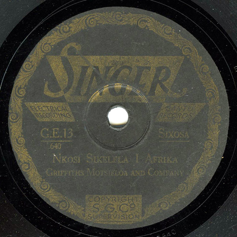 Griffiths Motsieloa and Company - Nkosi Sikelel iAfrika / Umhlaba Wase Afrika
