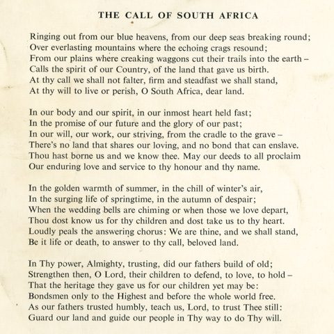 south african national anthem words