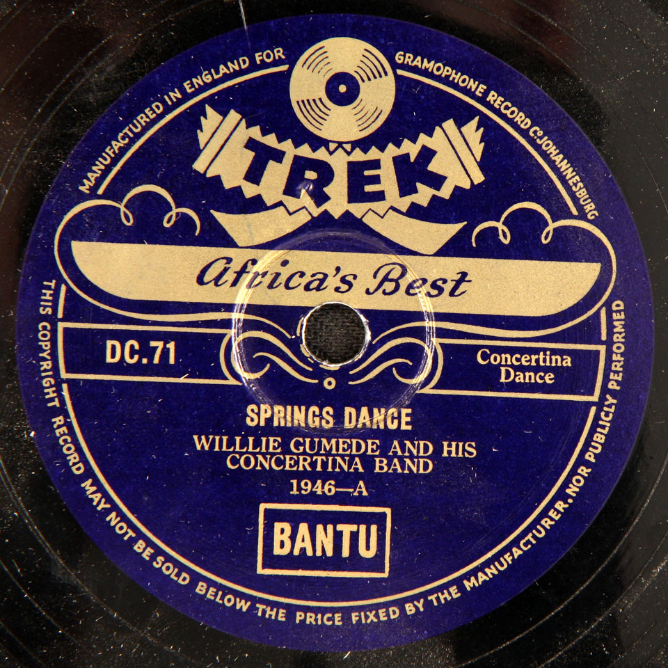 Willie Gumede and his Concertina Band - Springs Dance / Florida Dance